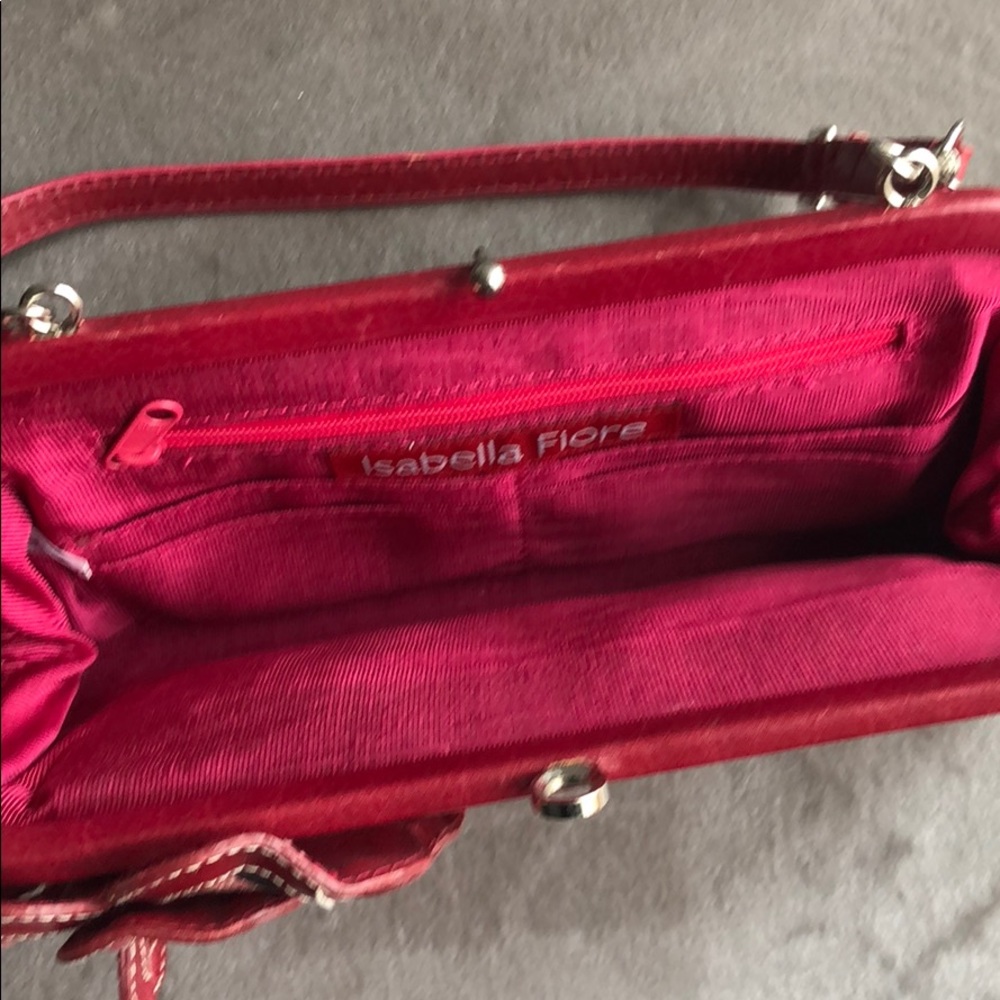 Vintage - Isabella Fiore Pink/Red Tweed Handbag - Picture 3 of 7